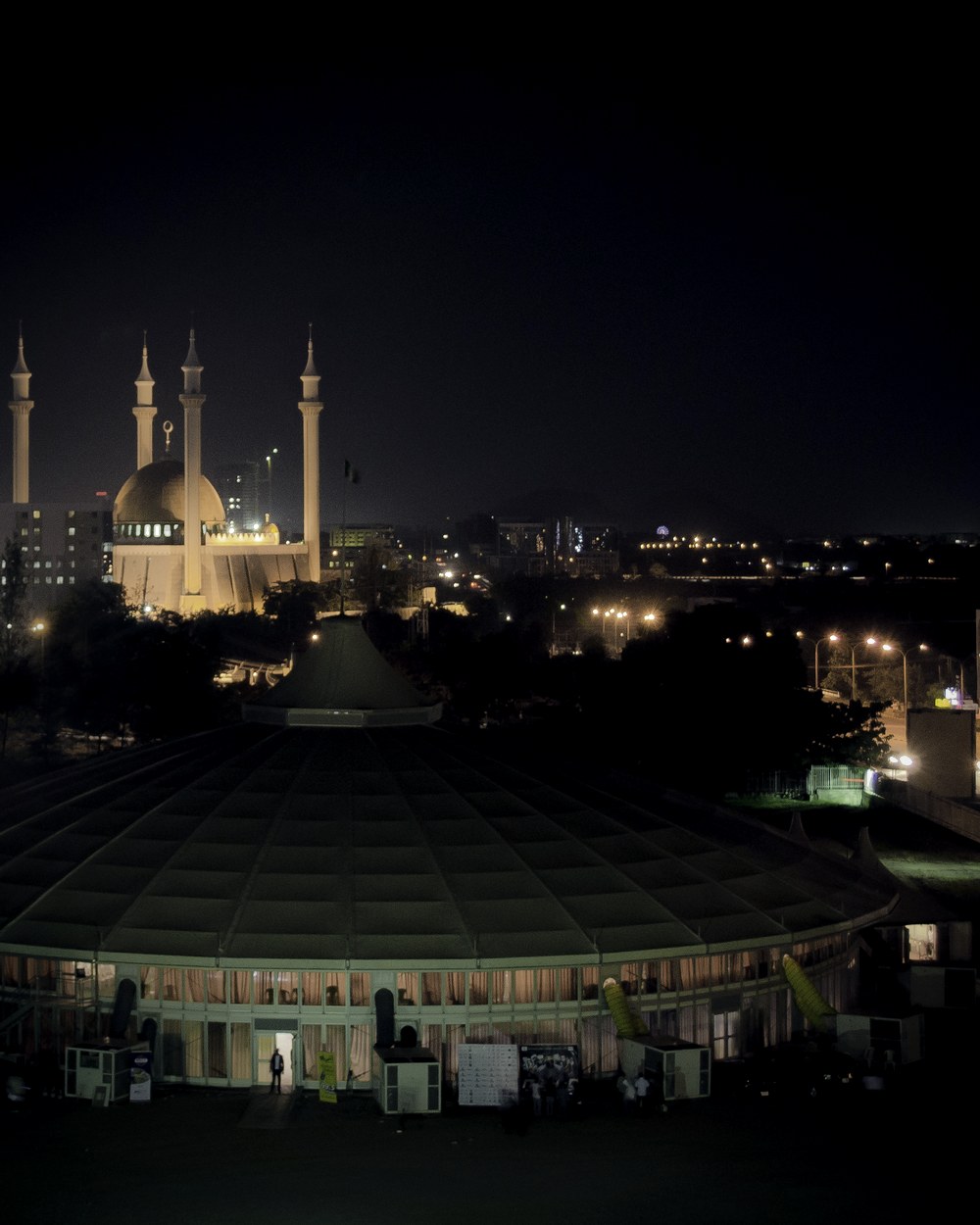 Abuja, Nigeria at night